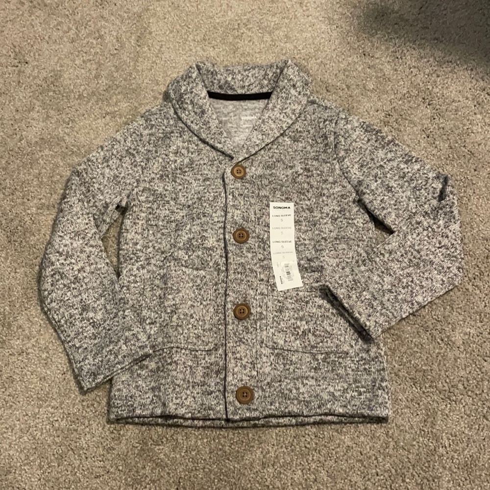 Boys size 5 grandpa cardigan. NWT